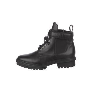 Balenciaga Leather Combat Boots - 41 Black